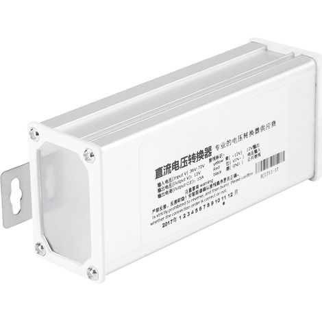 Convertisseur abaisseur 36V-72V vers 12V 15A 180W adaptateur pour batterie de trottinette électrique (1/5)