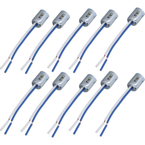 Support de douille d'ampoule LED 10 pièces, connecteur de fil à base tournante pour ampoule 1157, adaptateur de culot avec fil, kit de remplacement pour feux de signalisation (1/5)
