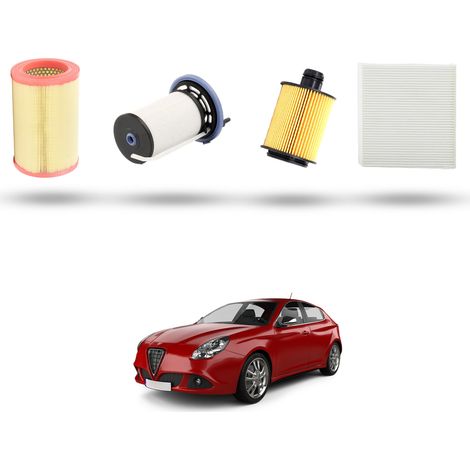 Kit Tagliando 4 filtri compatibile con Alfa Romeo Giulietta (940) 1.6 JTDm 16V 77kw dal 2010 (1/5)