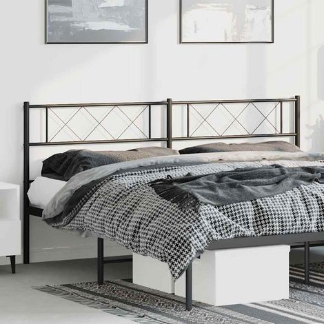 Ersatz-Kopfteil Metall Schwarz 193 cm (1/5)