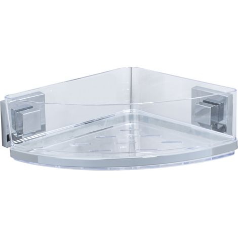 Wenko, Vacuum-Loc, Eckablage Quadro, Edelstahl, Befestigen ohne bohren (1/5)