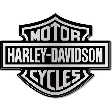 Autocollant Emblème Résine 3D Logo Réservoir Moto Compatible Harley Davidson 9,5x7 cm Décoration (1/5)