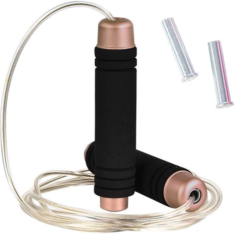 Corde À Sauter Ajustable - Roulements à Billes Tpu - Pour Fitness Et Cardio - 1 Pièce (1/5)