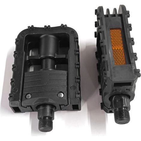 Pédales de vélo pliantes universelles avec réflecteur pour VTT et vélo de route, compatibles avec les vélos pliants Elfor. (1/5)
