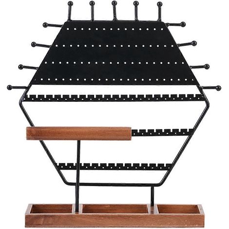Présentoir à bijoux hexagonal haut de gamme - Étagère de rangement pour bijoux (1/5)