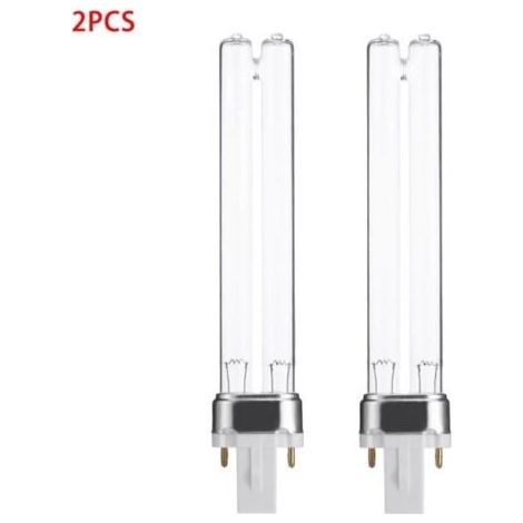 Lampes UV - G23 - 9W - Lot de 2 - Pour aquarium et stérilisation (1/4)