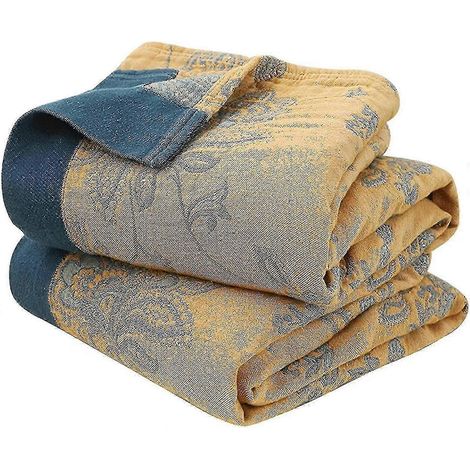 Couverture en coton style bohème, couvre-lit double face, linge de lit, housse de canapé, drap-housse 150 x 200 cm (1/5)