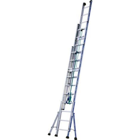 Schiebeleiter mit Platinkordel 300 – 3 Ebenen 4,67 m x 11,39 m 3x16 – Tubesca
