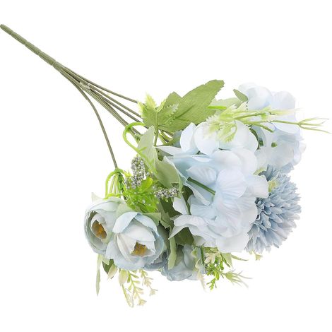 Bouquet de Fleurs Artificielles Tournesol en Tissu de Soie et Plastique, Accessoire de Composition de Fleur Solide pour Décoration Mariage et Maison (1/5)