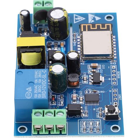 Interrupteur Relais 220V WiFi Sans Fil Commande à Distance par Téléphone pour Maison Intelligente AC85-264V (1/5)