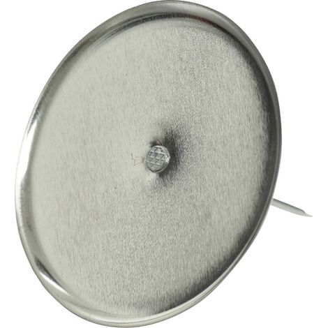 Adventskranzkerzenhalter Silberfarben Ø 8 cm ohne Dorn aus Metall - 4er Set
