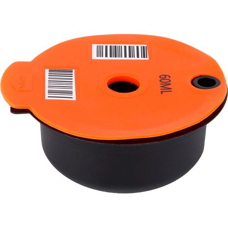 Capsule de café réutilisable avec filtre à café rechargeable, cuillère et goupillon, accessoires pour le café, 60 ml (1/5)