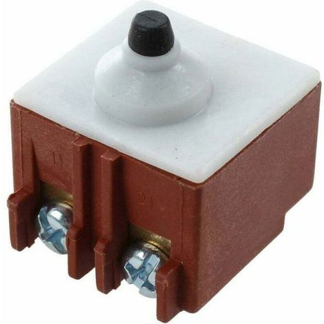 Interrupteur à bouton-poussoir pour meuleuse d'angle - - Adapté pour Bosch 6-100 - DPST - Contact momentané (1/4)