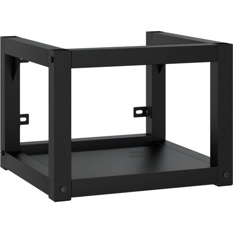 Maison Exclusive - Struttura per Lavabo a Parete Nera 40x38x31 cm in Ferro