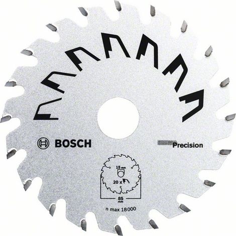 Bosch Kreissägeblatt PRECISION 85 x 15 x 1,1 mm, 20 (1/5)