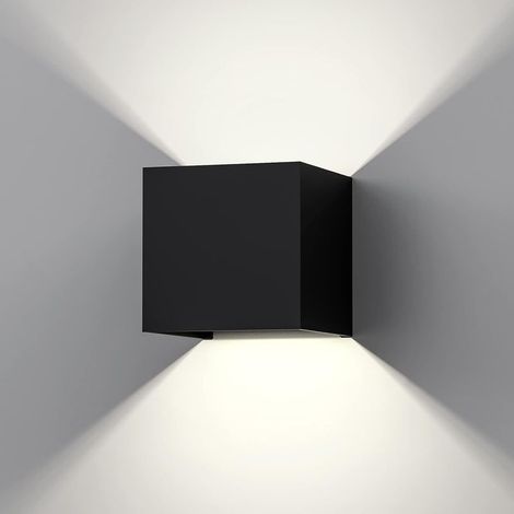 Applique murale LED moderne 12 W, 3 000 K, angle de faisceau réglable, étanchéité IP65, support en aluminium, lampe murale LED pour couloir, salon, chambre, jardin (faisceau blanc froid), lampe murale (1/5)