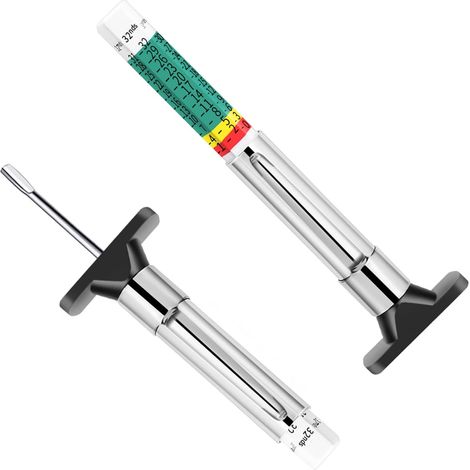 Jauge de profondeur de pneu intelligente à code couleur, lot de 2, ZQKLA (1/5)