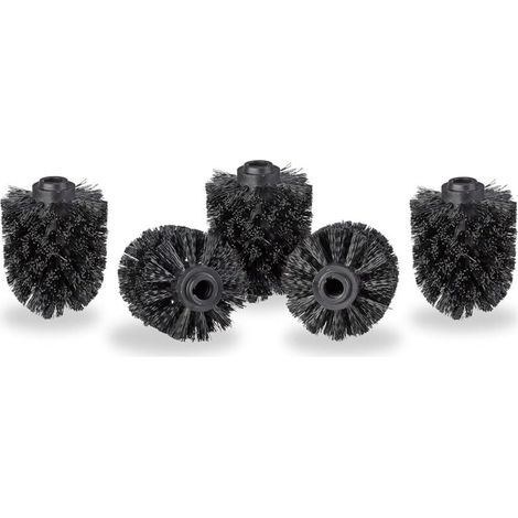 Tête de Rechange pour Brosse WC Plastique Noir 7 x 7 x 9 cm (1/4)