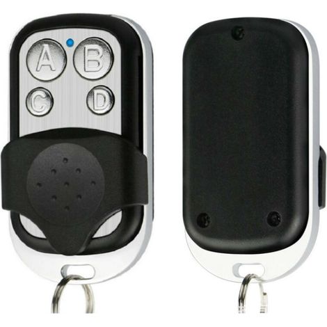 Set di 3 telecomandi universali per cancelli automatici, frequenza 433,92 MHz, codice fisso, 4 pulsanti per controllare fino a 4 cancelli. (1/4)