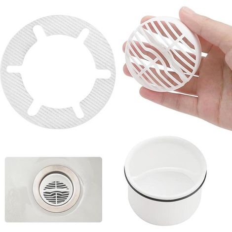 Allecto plus - Haarsieb für Dusche - Abflussarmatur - Haarfänger und Ersatzteil - Durchmesser 70 mm - Siphon - Duschablauf. (1/5)