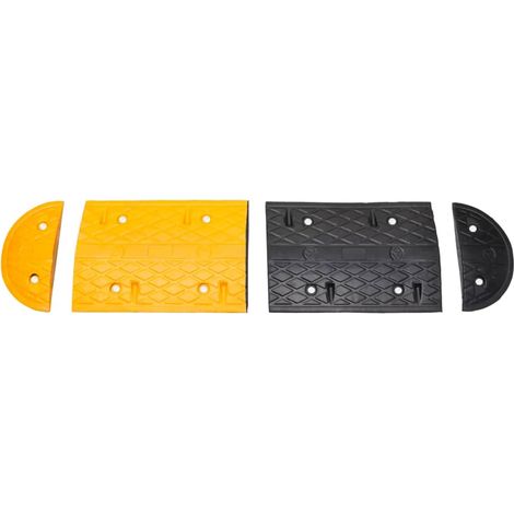 vidaXL Dosso Giallo e Nero 226x32,5x4 cm in Gomma