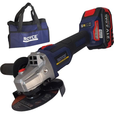 Trade Shop - FLEX 100/115 MM 21 V 4,0 Ah 8500 U/min Akku-Winkelschleifer 89855 -
