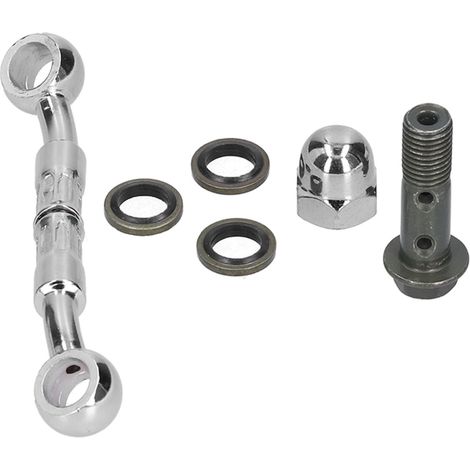 Raccord d'extension universel pour flexible de frein hydraulique pour modification de moto (1/5)