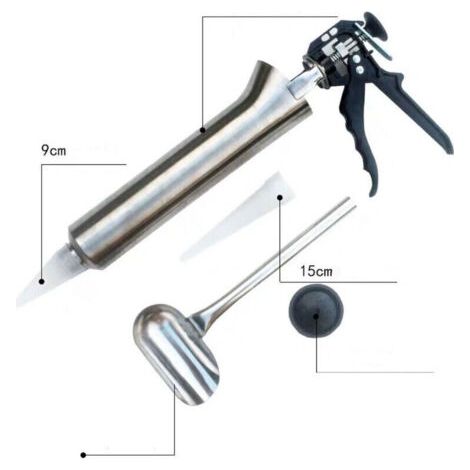 Pistolet à Joints En Acier Inoxydable pour Pointes de Calfeutrage - Outil pour Briques Et Carrelages - Outil de Bricolage
