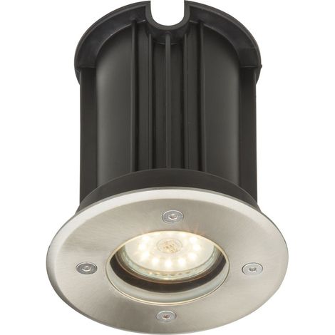 Spot d'extérieur rond en inox (1/3)