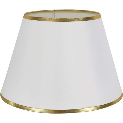 Lampada da tavolo moderna da 30 cm - Paralume in ferro con dettagli dorati, design elegante per camera da letto o soggiorno (1/4)
