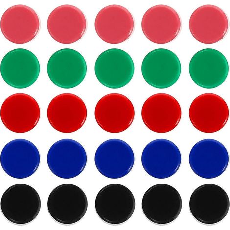 50 aimants pour la maison, l'école ou le bureau : aimants pour réfrigérateur, tableau blanc, casier (1/5)