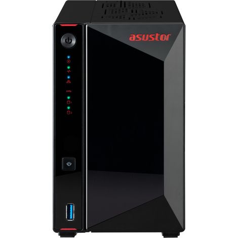 NAS ASUSTOR TOWER 2 BAY 2GHZ 4GB DDR4 X