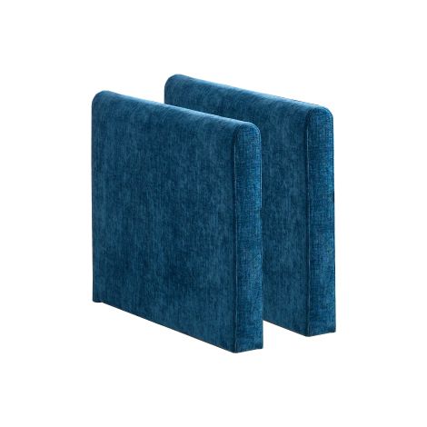 Accoudoirs uniquement pour canapé Cloud, canapé d'angle moderne, idéal pour salon, chambre et appartement, coussin d'assise double couche confortable, tissu chenille respirant, bleu, DE501CBL (1/5)