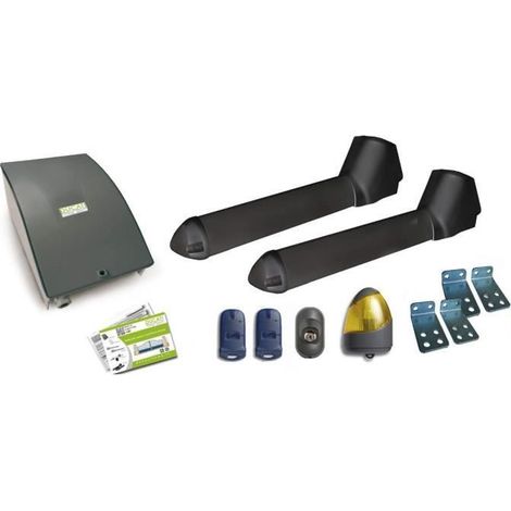 SW7000 FC automatisme kit motorisation pour portail battant maxi 4m/500kg. chaque vantail ouvre portail avec fin de course intégré