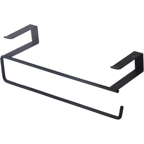 Organisateur Porte-Rouleau Papier Forme S Pour Armoire Cuisine Gain De Place Fer Épaissi Longueur 9 44 Pouces Noir (1/4)