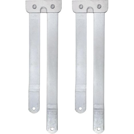 Filiyano – Support de jonction d'échelle de 22 pouces (56 cm), lot x2, pièces de rechange pour échelles, supports argentés (1/5)