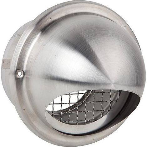 Capot d'aeration avec grille V2A a partir 350 m³/h protect. oiseau raccord diam 150mm diam ext 212mm