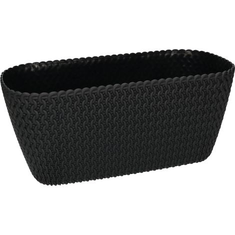 KOTARBAU Jardinière Anthracite 300 mm Ovale pour Balcons et Intérieurs Modernes (1/5)