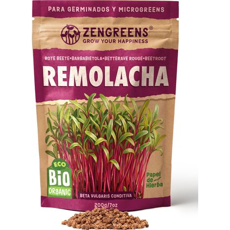Semillas de microgreens eco Remolacha roja 200 g para germinar (1/5)