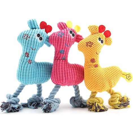 Niedliches Giraffen-Hundespielzeug, Zerrspiel, Plüsch-Hundespielzeug, unzerstörbar, niedlich, langlebig (1/5)