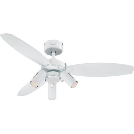 Ceiling fan Jet Plus White 105cm / 42" with lights