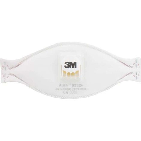 Aura maschera 3M 9332 pieghevole antipolvere FFP3 con valvola x 5