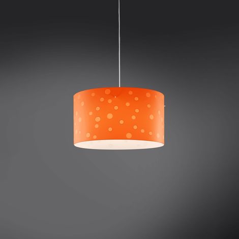 Sospensione Moderna Pois Polilux ® Arancione 1 Luce E27 D40Cm