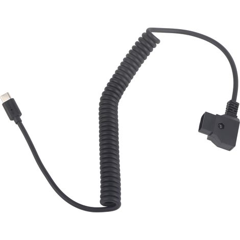 Câble USB C vers V-Mount – Flexible, cordon enroulé pour batterie (1/5)