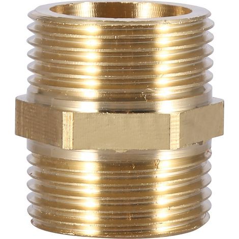 G1” Brass Pipe Fitting Hex Nipple Water Tube Connecting Accessories (intensification)