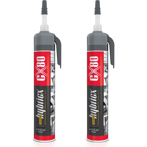 CX80 HYBRICX Sigillante universale - Adesivo industriale grigio 210 g x2