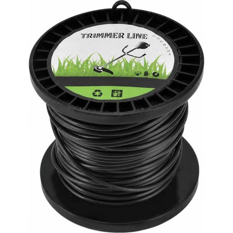 Fil de coupe rond pour débroussailleuse Husqvarna 3,3 mm, noir, haute efficacité de coupe, compatible avec la plupart des tondeuses à gazon, usage agricole, 30 m (1/5)