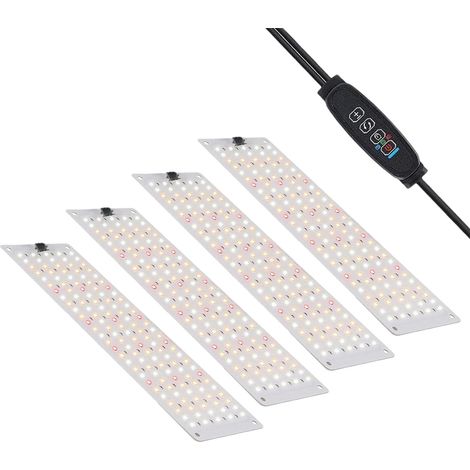 1 lampe horticole LED à spectre complet, 270 LED, minuterie 24 h, 10 niveaux de luminosité, pour intérieur et serre (1/5)