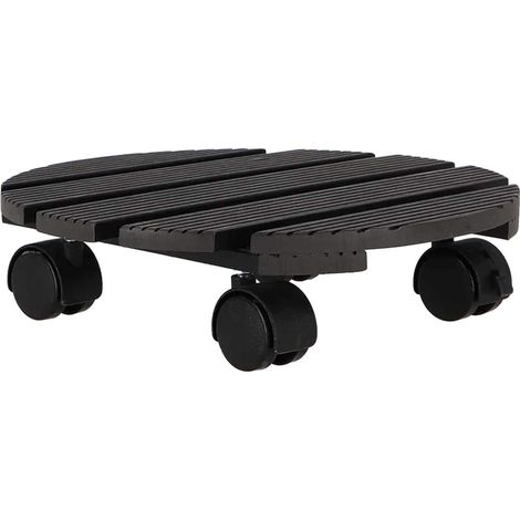 Esschert Design Pflanzenroller Outdoor rund mit Rillen Ø 28 cm - WPC (1/4)