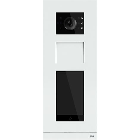 Platine de rue IP à défilement de noms touche RFIC/DESFIRE blanc 2TMA130010W0013 ABB H81381T-W